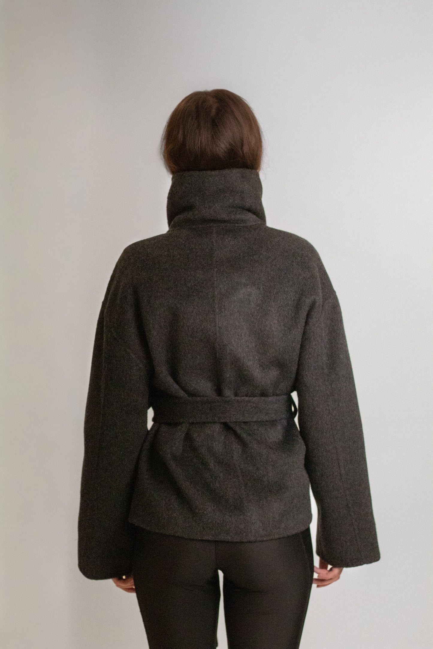 Wool short coat