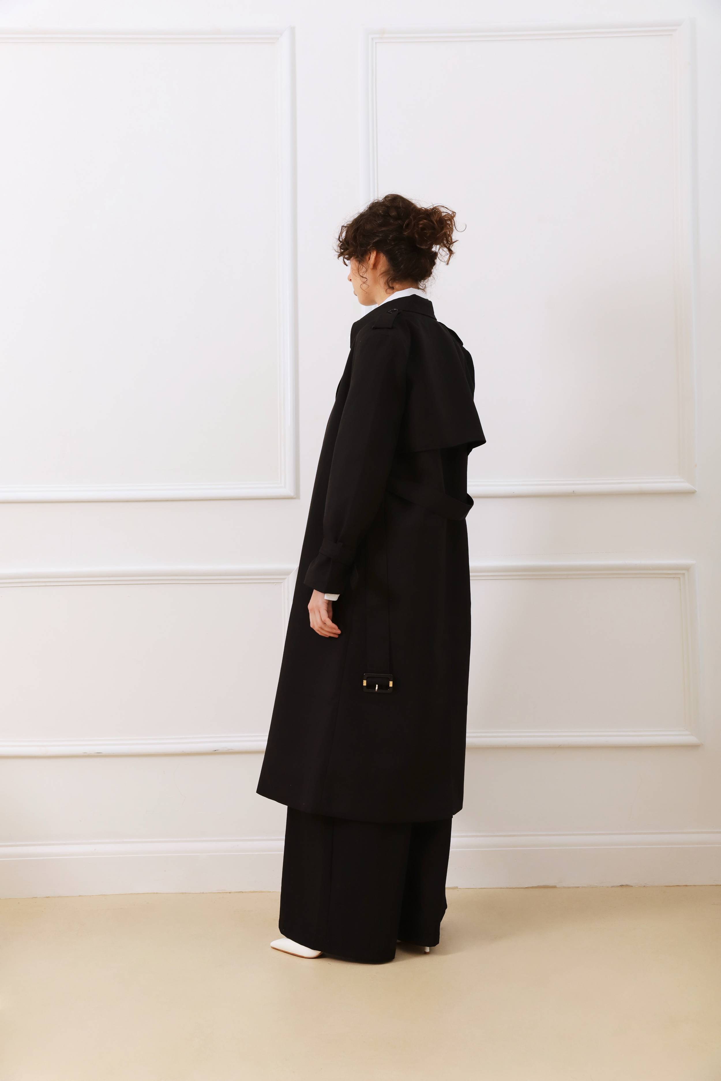 Classic black trench