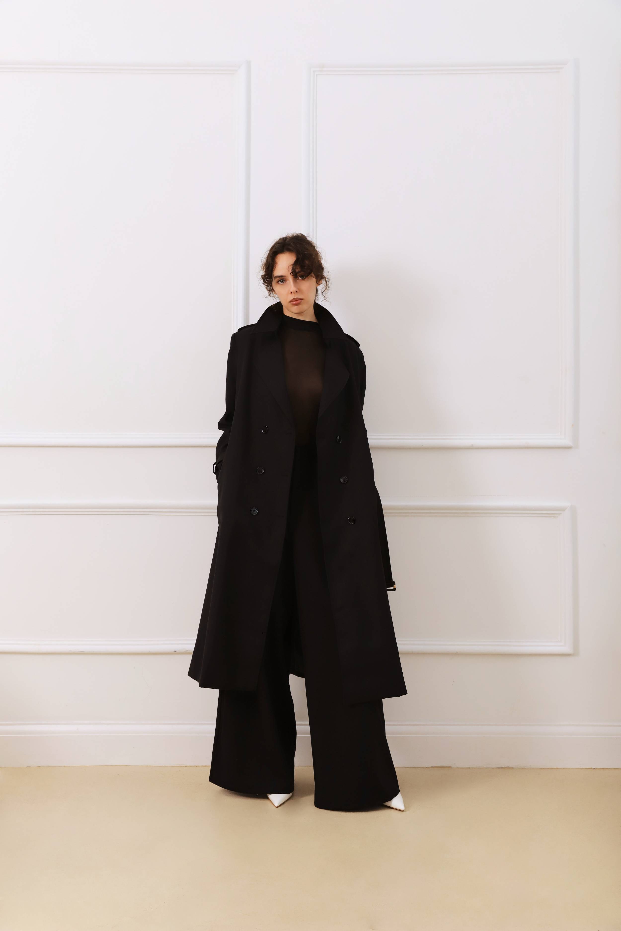 Classic black trench