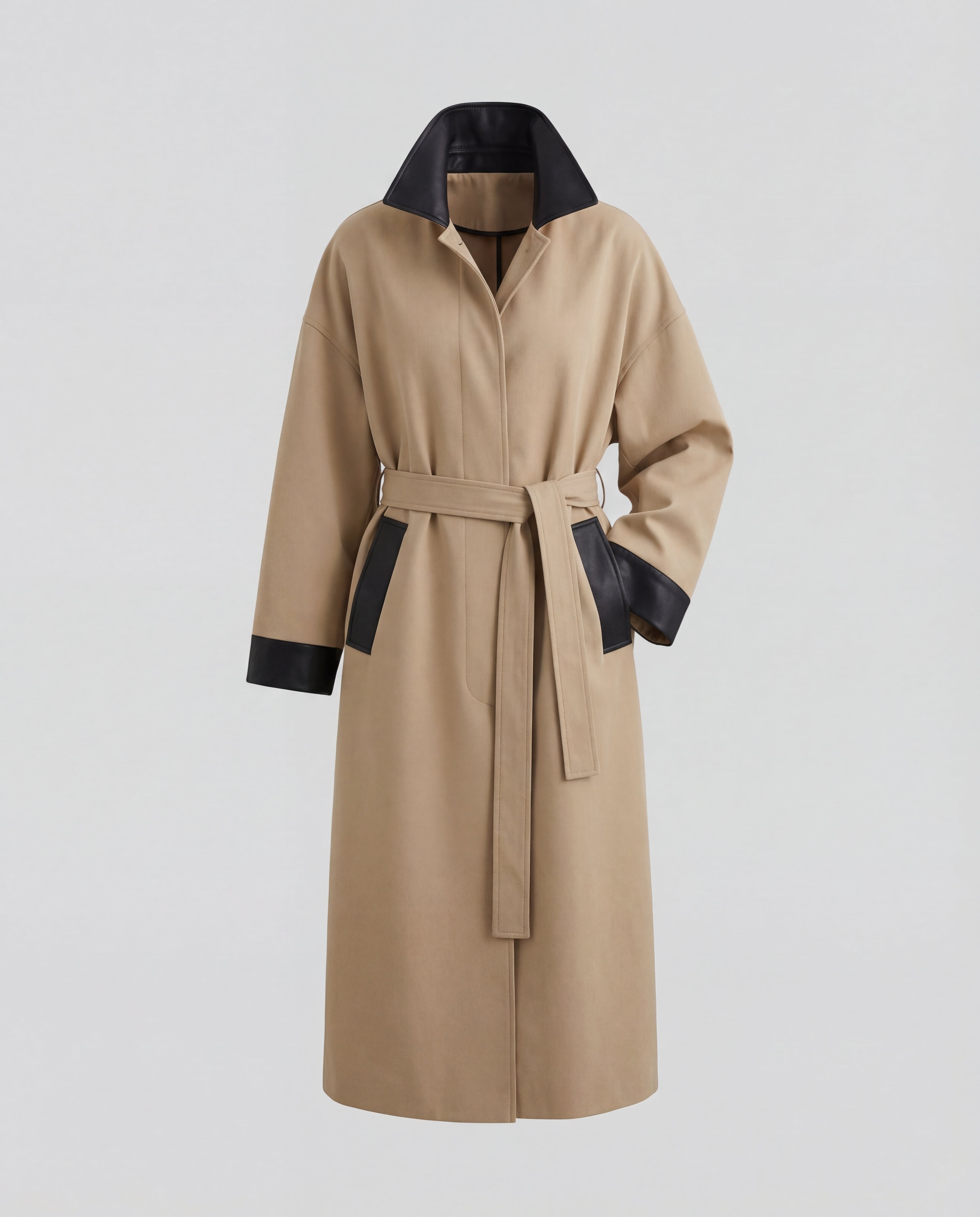 100% cotton trench coat