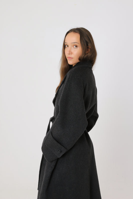 Flat White wool coat