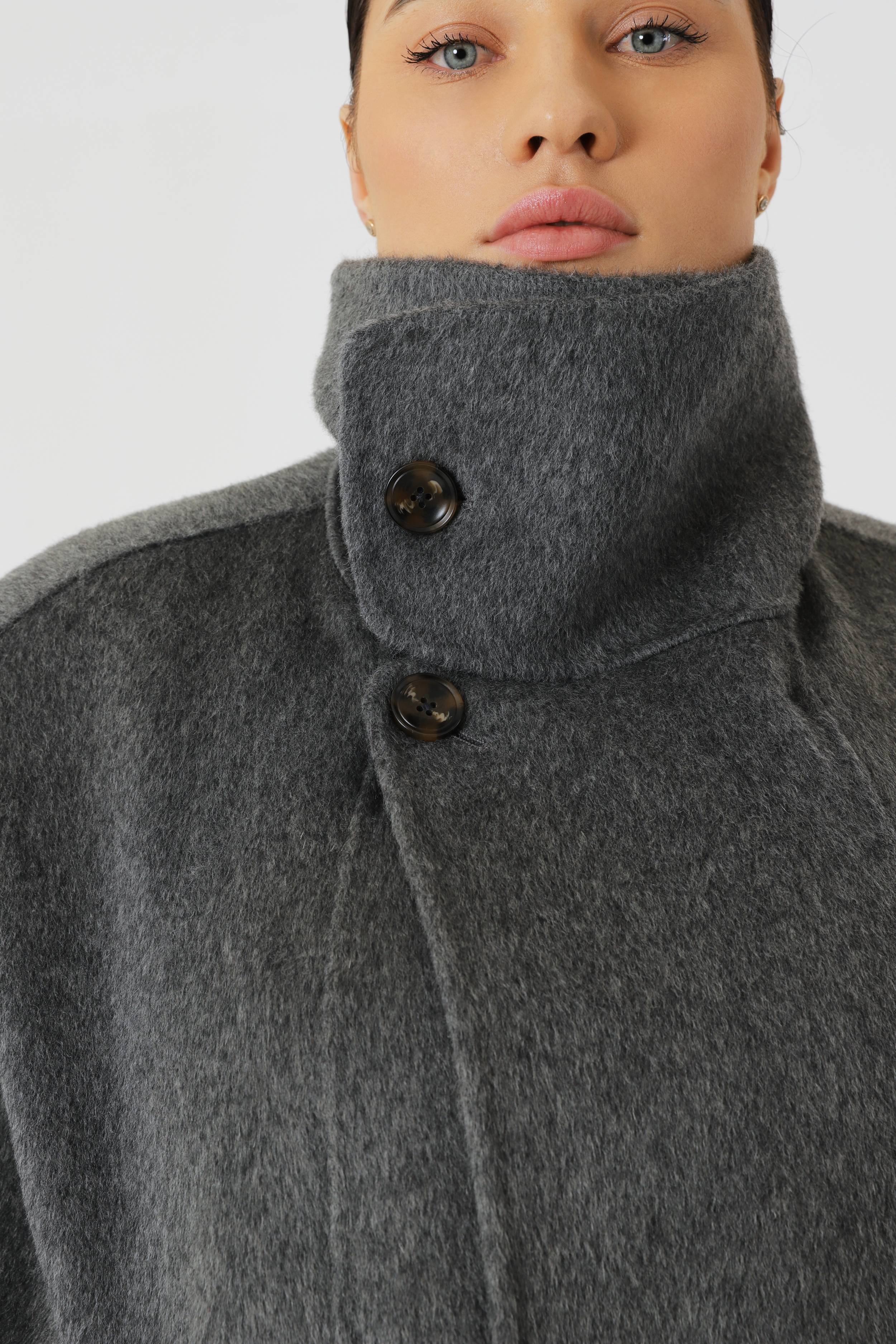 Large pure wool oversized coat