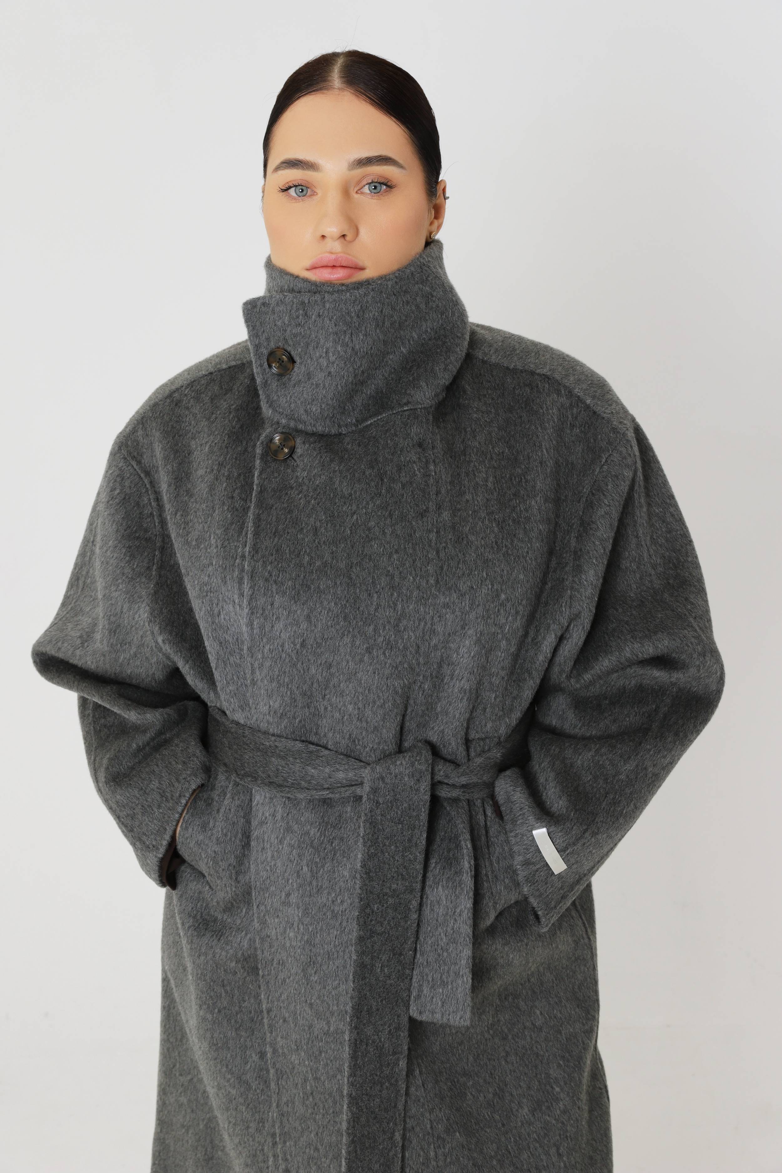 Large pure wool oversized coat