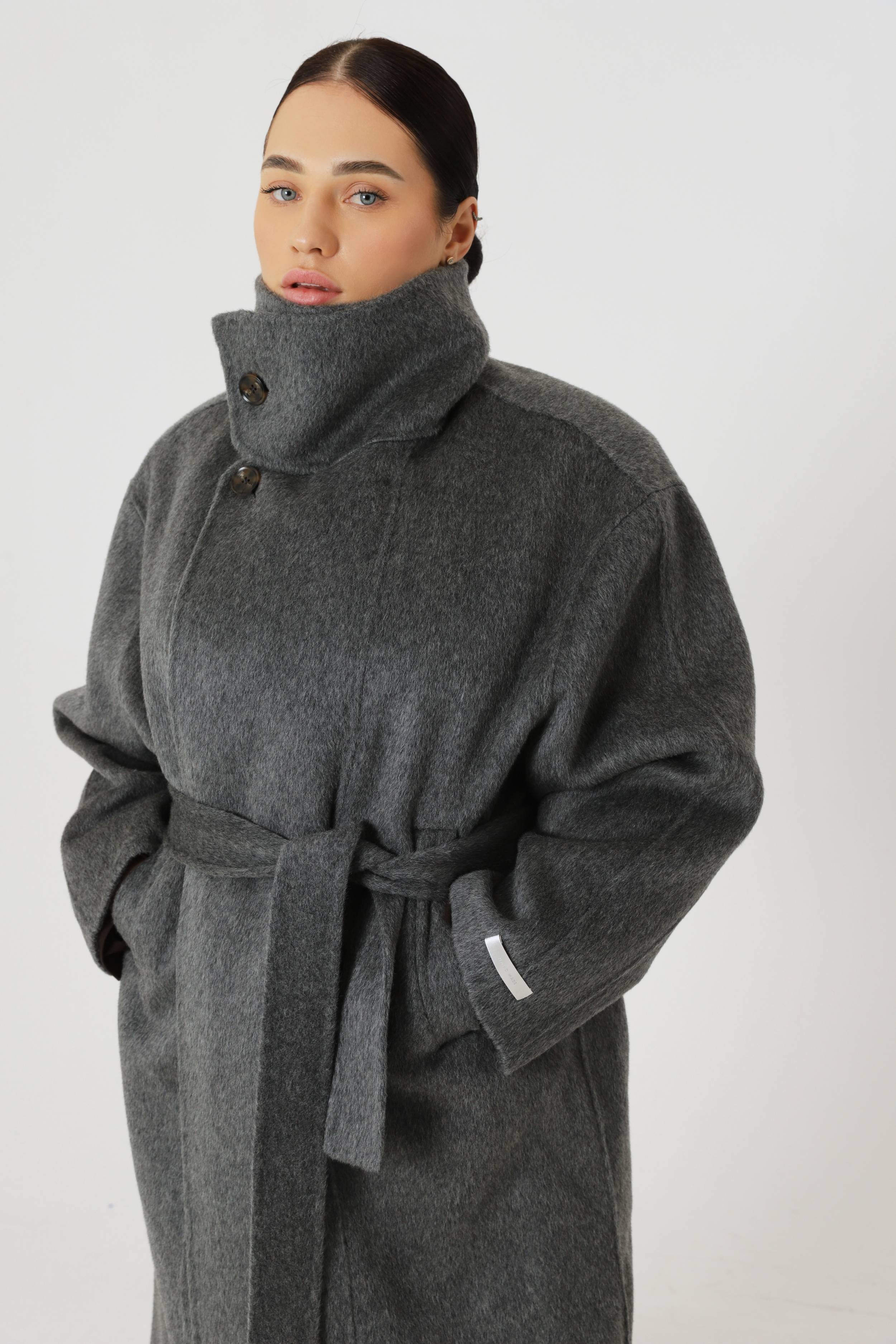 Large pure wool oversized coat