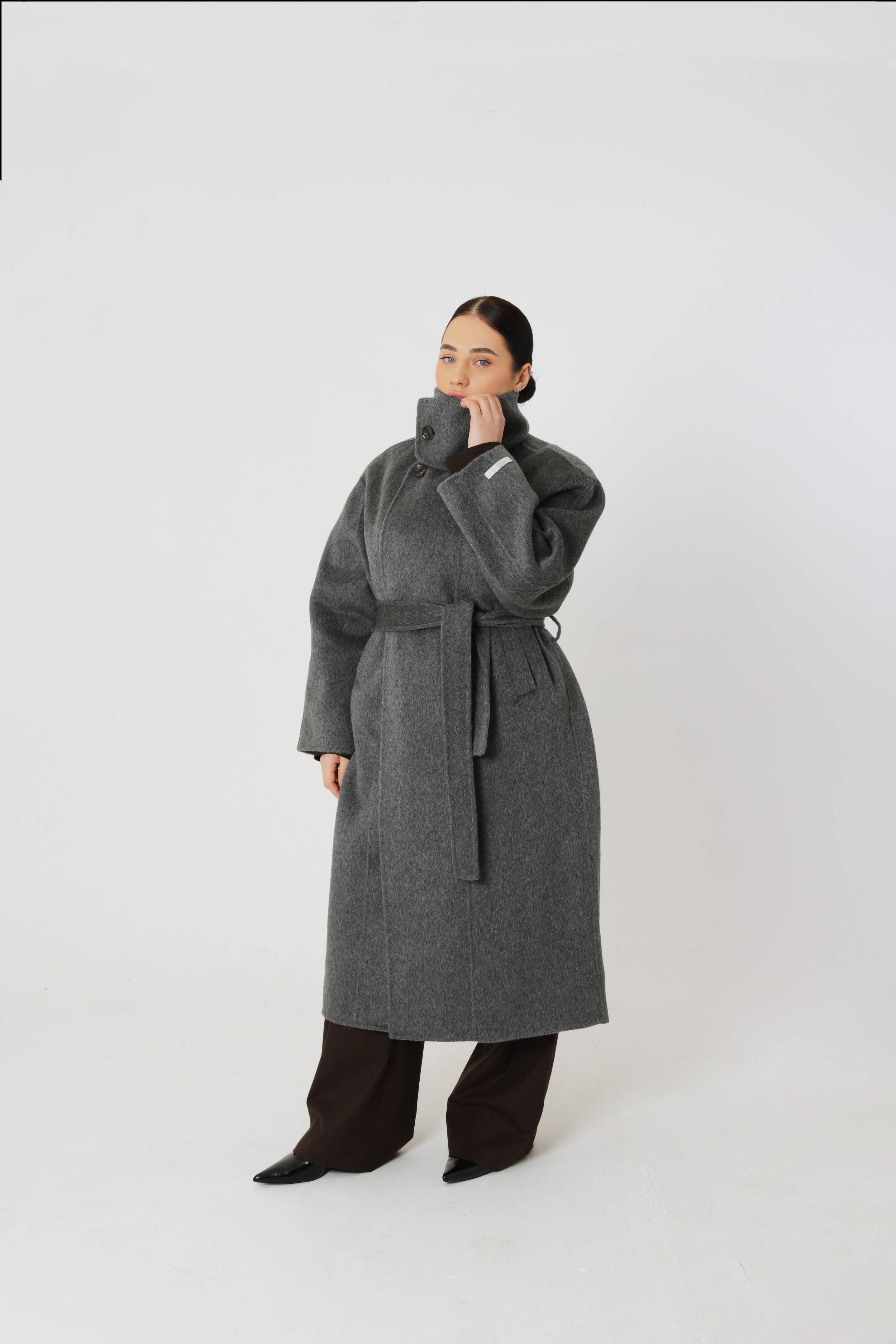 Large pure wool oversized coat