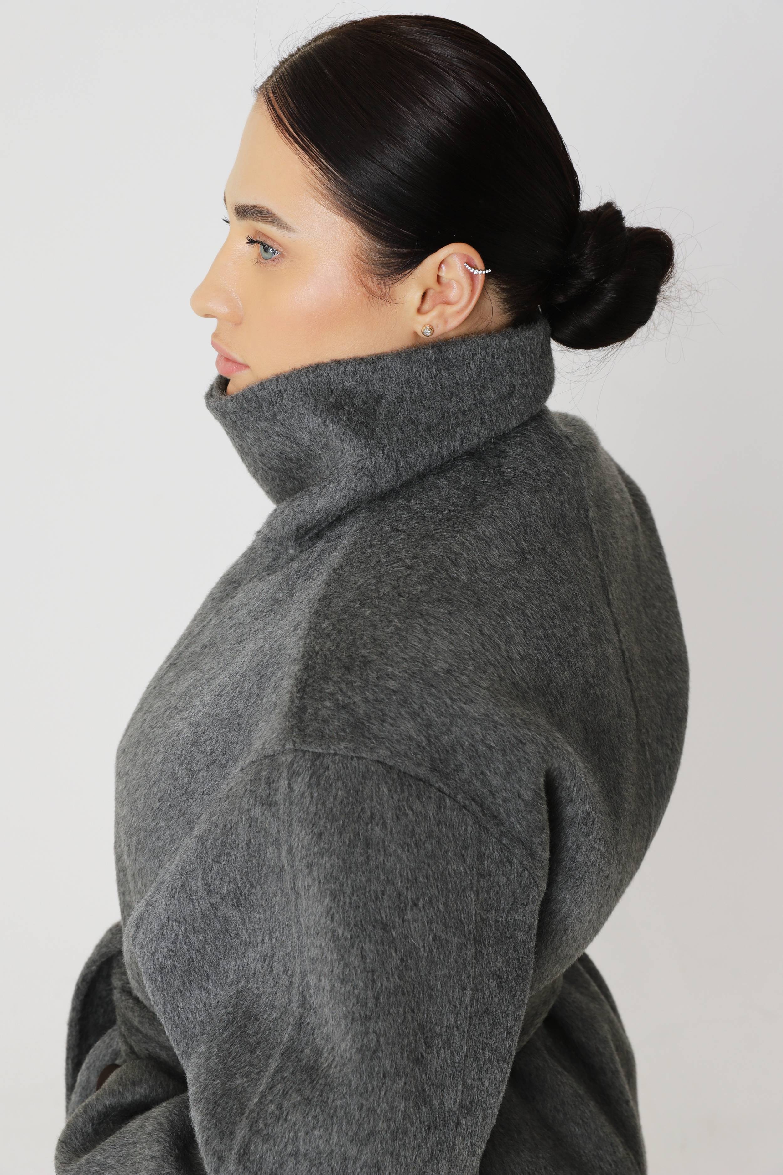 Large pure wool oversized coat