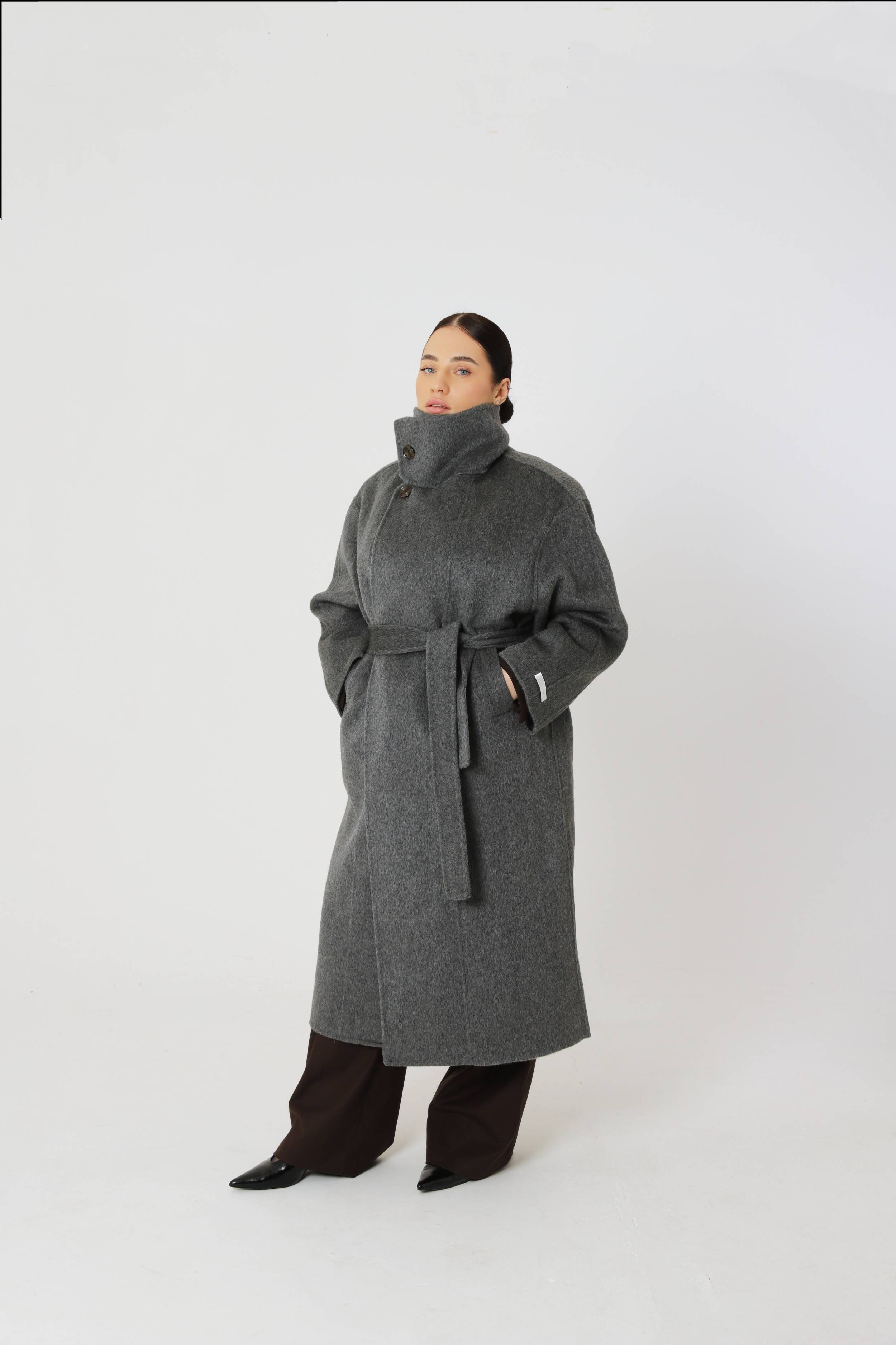 Large pure wool oversized coat