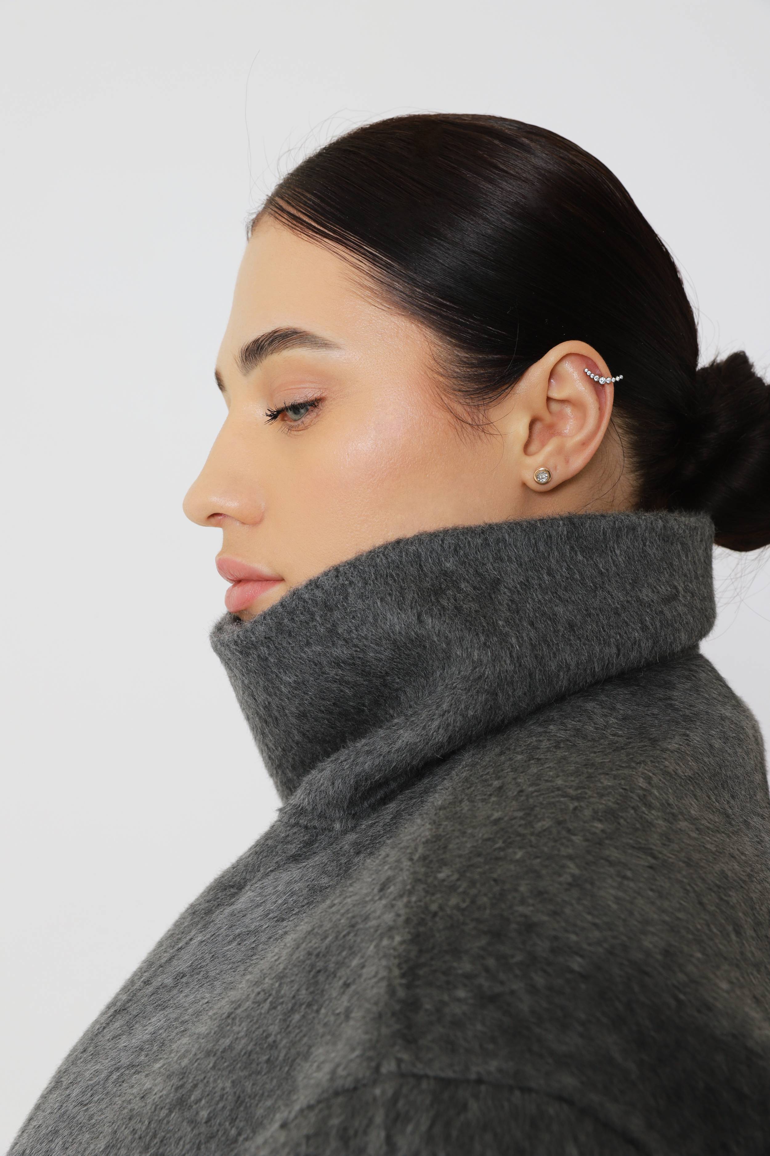 Large pure wool oversized coat