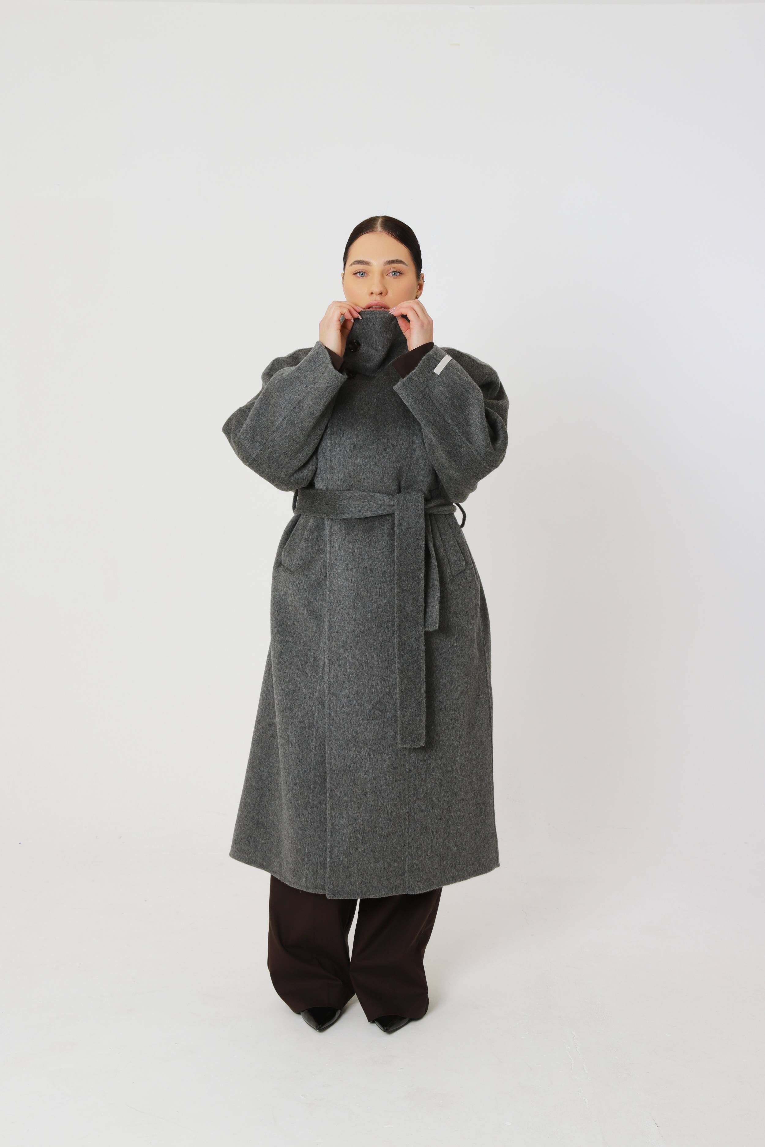Large pure wool oversized coat