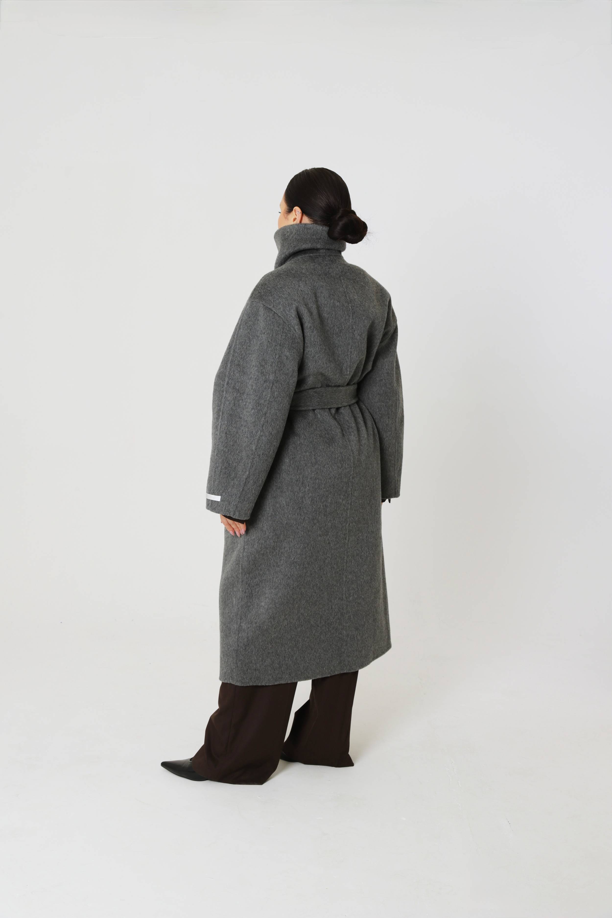 Large pure wool oversized coat
