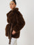 Amaretto faux fur coat