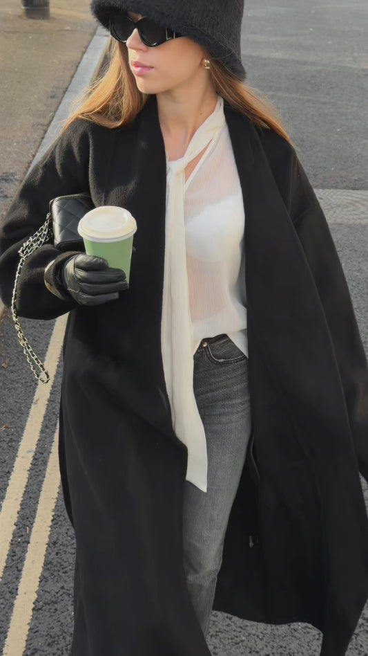 Black Martini pure wool coat