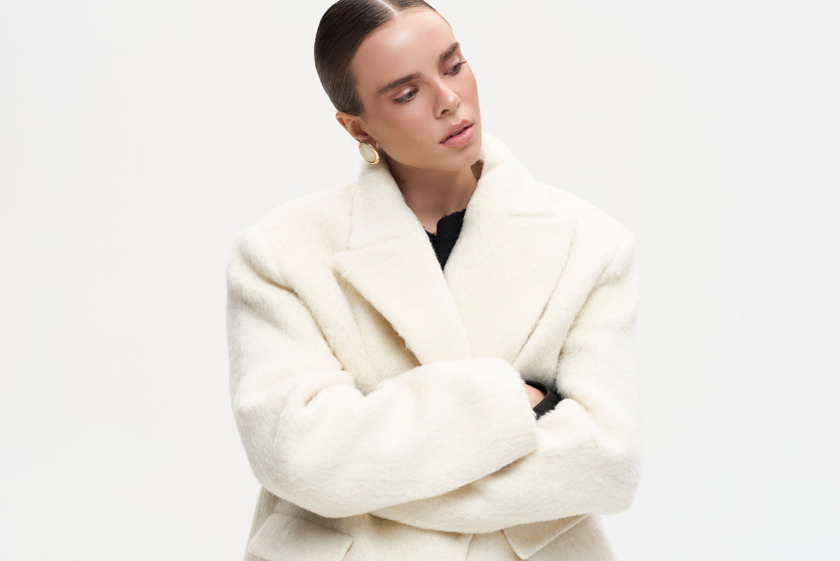 ALPACA MILK COAT - JACKET