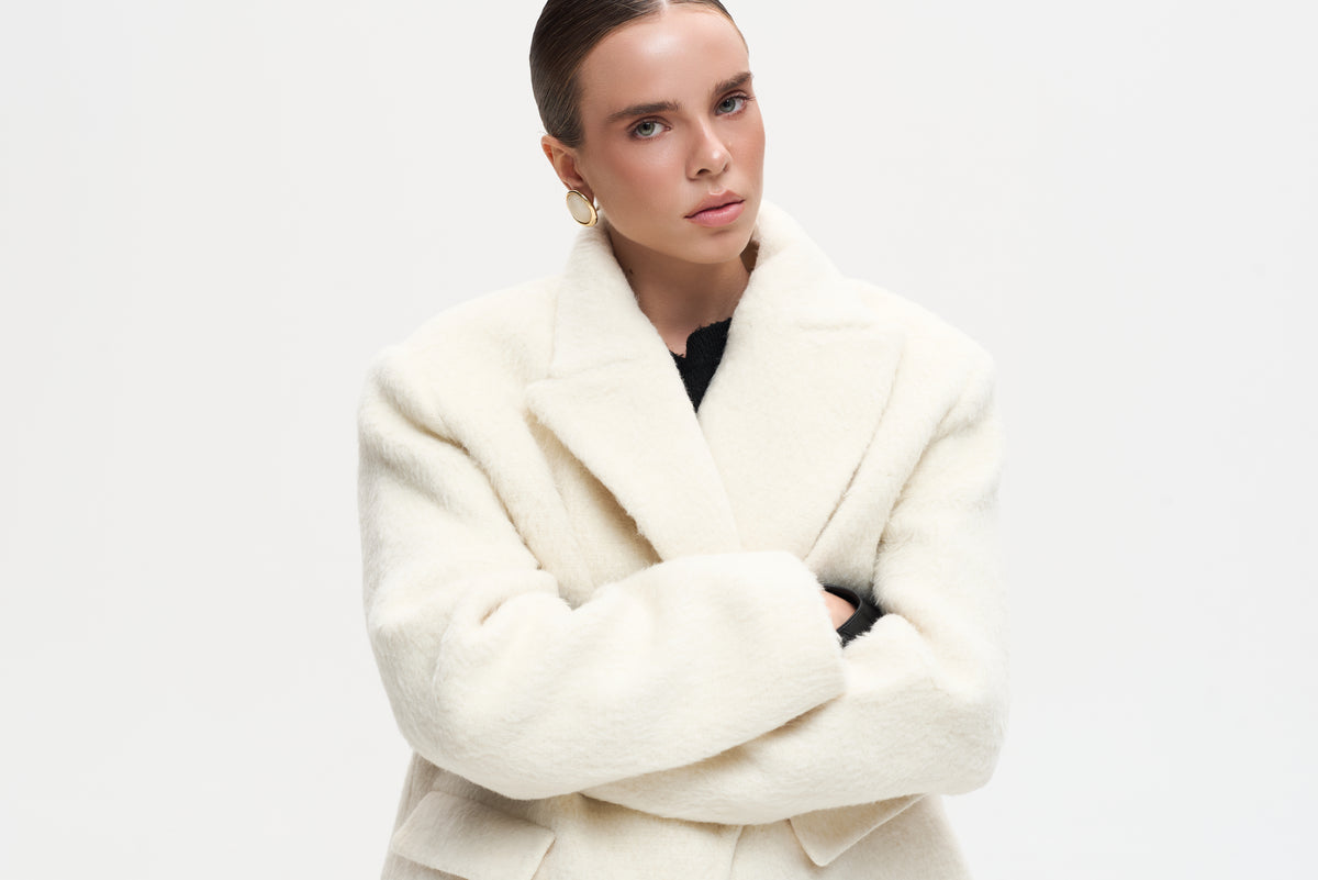 ALPACA MILK COAT - JACKET
