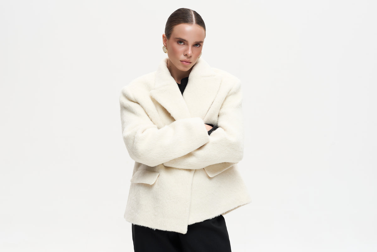 ALPACA MILK COAT - JACKET